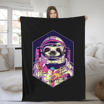 Discover Sloth Pet astro space shuttle Baseball Tees Fleece Blankets