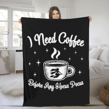 Discover Coffee Fun Before Any Hocus Pocus I need Coffee Baseball Tees Fleece Blankets