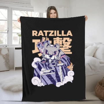 Discover RATZILLA Funny Fancy Rat Saying for Pet Rat Owner Rats Baseball Tees Fleece Blankets
