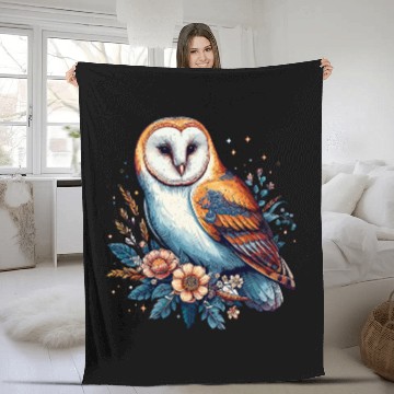 Discover Owl Pet Barn Owl 3 Fleece Blankets