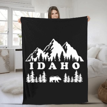 Discover Idaho USA Outdoors for Men and Women Baseball Tees Fleece Blankets