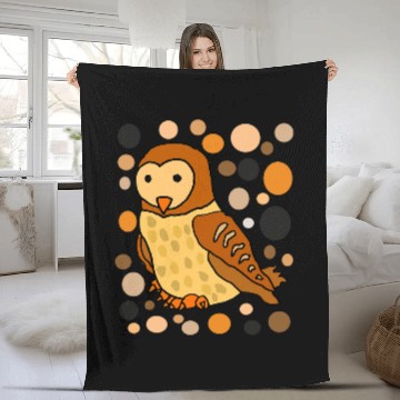 Discover Owl Pet SmileteesBirds Fun Artistic Barn Owl Abstract Art Baseball Tees Fleece Blankets