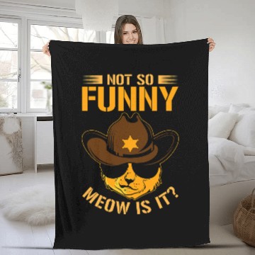 Discover Not So Funny Meow Is It Police Sheriff Cat 9 Baseball Tees Fleece Blankets