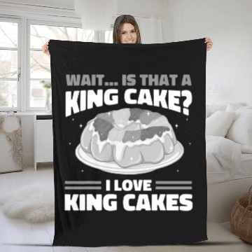 Discover King Cake Recipe New Orleans Mardi Gras 3 Fleece Blankets