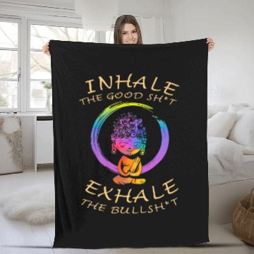 Discover Let That Sh Go Buddha Ying Yang Baseball Tees Fleece Blankets