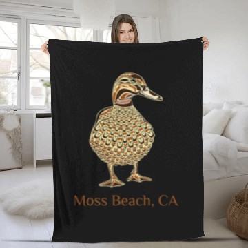 Discover Duck Pet Moss Beach CA Mallard Duck Bird Lover Native American Style Baseball Tees Fleece Blankets