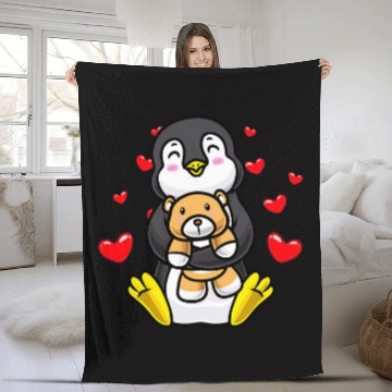 Discover Penguin Pet Stuffed Animal Fleece Blankets