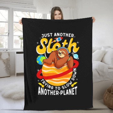 Discover Sloth Pet Space Trying to Slow Down Planet Save Earth Jupiter Baseball Tees Fleece Blankets