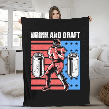 Discover Beer Fun Fantasy Football Draf Funny Beer Drinking Baseball Tees Fleece Blankets