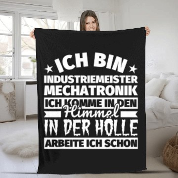 Discover Industrial Master Mechatronik Funny Gift Heaven Hell Fleece Blankets