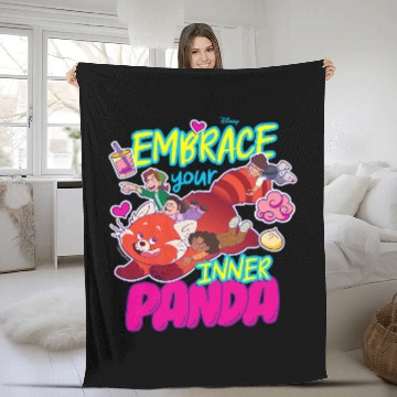 Discover Panda Pet Turning Red Embrace Your Inner Panda 1 Fleece Blankets