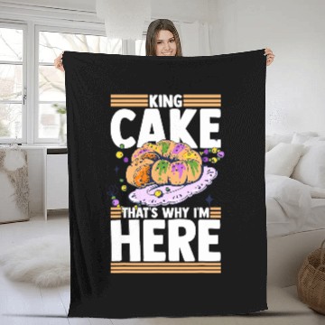 Discover King Cake Recipe New Orleans Mardi Gras 2 Fleece Blankets