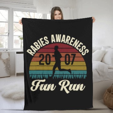 Discover Rabies Awareness Fun Run Funny TV Comedy Running Baseball Tees Fleece Blankets