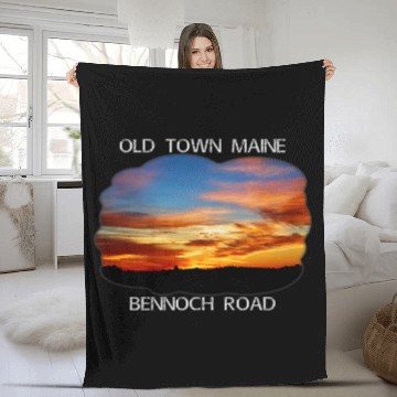 Discover Old Town Maine Magic Hour Early Morning Twilight Sky 1 Baseball Tees Fleece Blankets