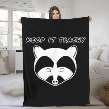 Discover Raccoon Pet keep it trashy trash panda racoon idea 2 Zip Fleece Blankets