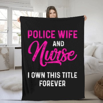 Discover Police Wife nurses Life RN Mom 20 Fleece Blankets