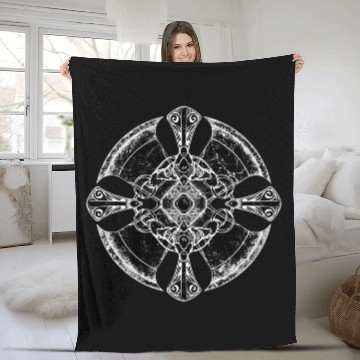 Discover Viking Celtic Cross Baseball Tees Fleece Blankets