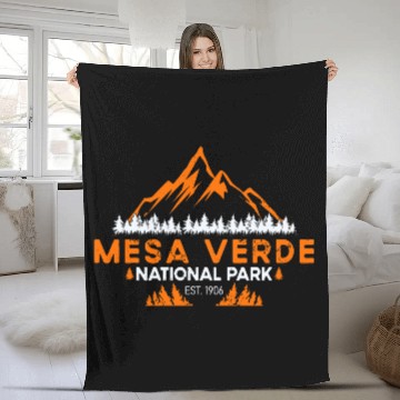 Discover Mesa Verde National Park Colorado Hiking Outdoors 1 Fleece Blankets