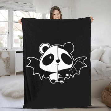 Discover Panda Pet Nu Goth Style Panda Occult Witchcraft Satanic Satanism Fleece Blankets