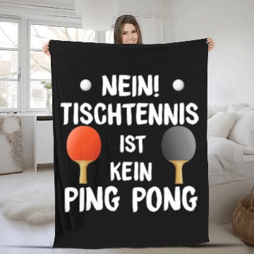 Discover Table tennis is not a ping pong table tennis player gift Fleece Blankets