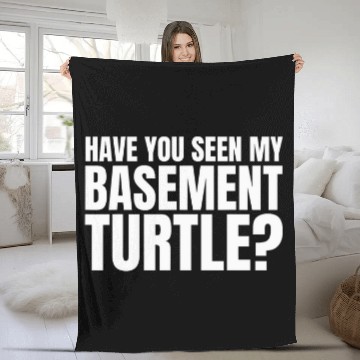 Discover Turtle Pet Have You Seen My Basement Turtle Funny Small Town Practices Baseball Tees Fleece Blankets