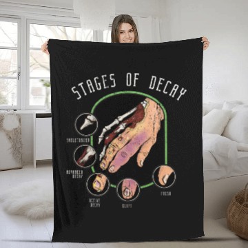 Discover Stages of Decay Forensic Science Funeral HomeCoroner Zip Fleece Blankets