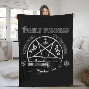 Discover Supernatural Saving People and Hunting Things Fleece Blankets