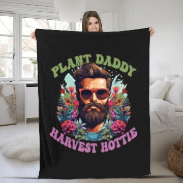 Discover Mens Plant Daddy Harvest Hottie Gardening Dad Baseball Tees Fleece Blankets