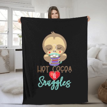 Discover Sloth Pet Hot Cocoa and Snuggles Sleepy Sloth Baseball Tees Fleece Blankets
