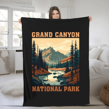 Discover The Grand Canyon National Park Design 1 Fleece Blankets