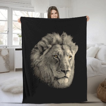 Discover Lion Pet Face in Tawny Colors Pop Art Baseball Tees Fleece Blankets