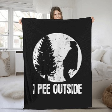 Discover Mens Funny Camping s For Men I Pee Outside Inappropriate Fleece Blankets