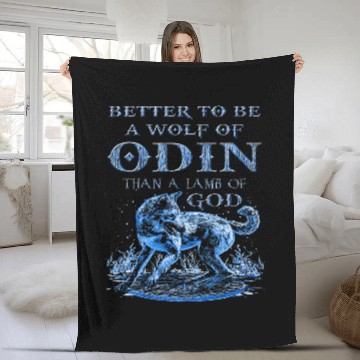Discover Viking Valhalla Nordic Gods Thor 1 Fleece Blankets