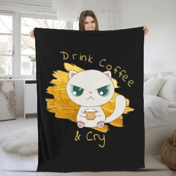Discover Coffee Fun Cry Sad Emotional Cup Of Joe Baseball Tees Fleece Blankets