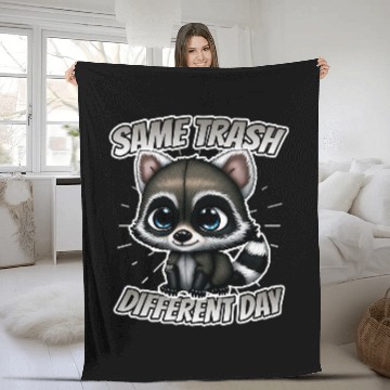 Discover Raccoon Pet Same Trash Diffferent Day Trash Panda Raccoon Baseball Tees Fleece Blankets
