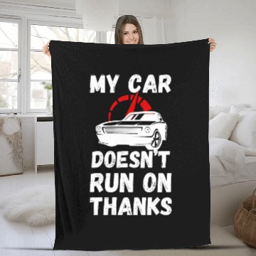 Discover My Car Doesnt Run On Thanks Funny Taxi Driver 3 Fleece Blankets