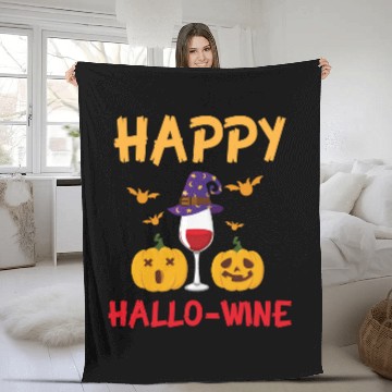 Discover Wines Fun Halloween Happy Hallo Wines in Halloween bat Baseball Tees Fleece Blankets