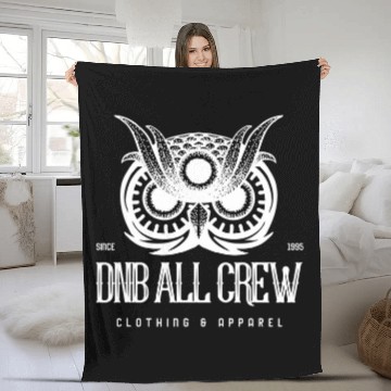 Discover Owl Pet Drum and Bass DnB Owl Fleece Blankets