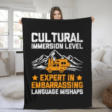 Discover Travelling Backpacking Road Trip Travel Exploring Hiking 24 Fleece Blankets