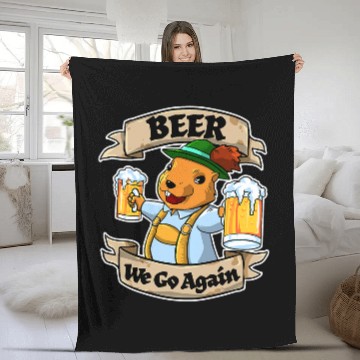 Discover Beer Fun Groundhog Beer Bavaria Oktoberfest Baseball Tees Fleece Blankets