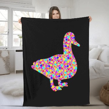Discover Duck Pet International Dot Day Colorful Dotted Duck Fleece Blankets