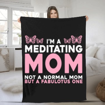 Discover Manifest Meditation Awakening Enlightenment Butterfly Fleece Blankets