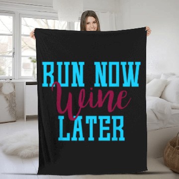 Discover Wines Fun Run Now Wines Later Fleece Blankets