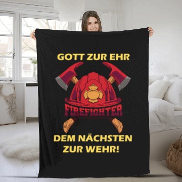 Discover Firefighter Job Fireman Fireman Fires Station Volunteer Fires Brigade Fleece Blankets