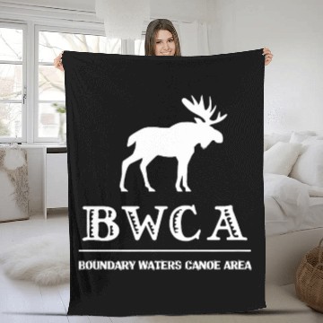 Discover Minnesota Ontario Moose Camping 1 Baseball Tees Fleece Blankets