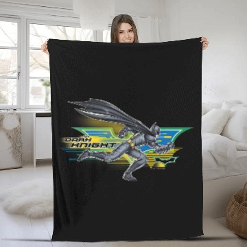 Discover The Dark Knight Batman Epic Running Animated Shot Fleece Blankets