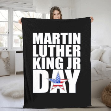 Discover Martin Luther King Day MLK Jr Quotes Day Fleece Blankets