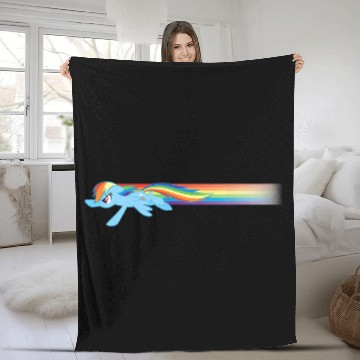 Discover My Little Pony Rainbow Dash Flying Zip Fleece Blankets