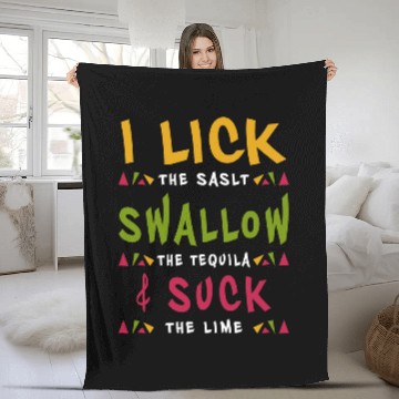 Discover Wines Fun I Lick Salt Swallow Tequila Suck Lime Cinco De Mayo Baseball Tees Fleece Blankets
