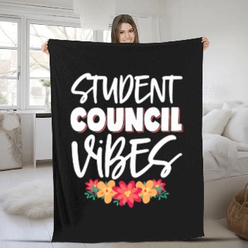 Discover Student Council Vibes Baseball Tees Fleece Blankets